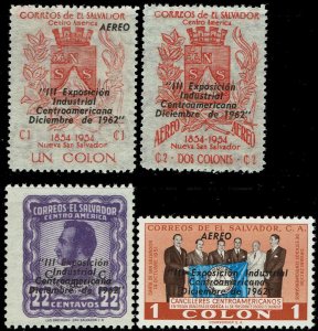 El Salvador #729, C193-195  MNH - Industrial Expo (1962)