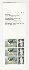 Faroe Islands, Postage Stamp, #267a Booklet Mint NH, 1994 (p) Dogs