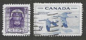 Canada 352-353 Used SCV$.50