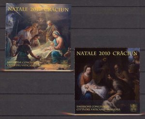 2010 - VATICAN - Scott #1460-1461 - Two Complete booklet (4 stamps) - MNH VF **