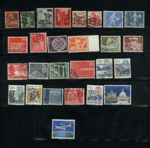 Switzerland  27 different Mint & used  PD