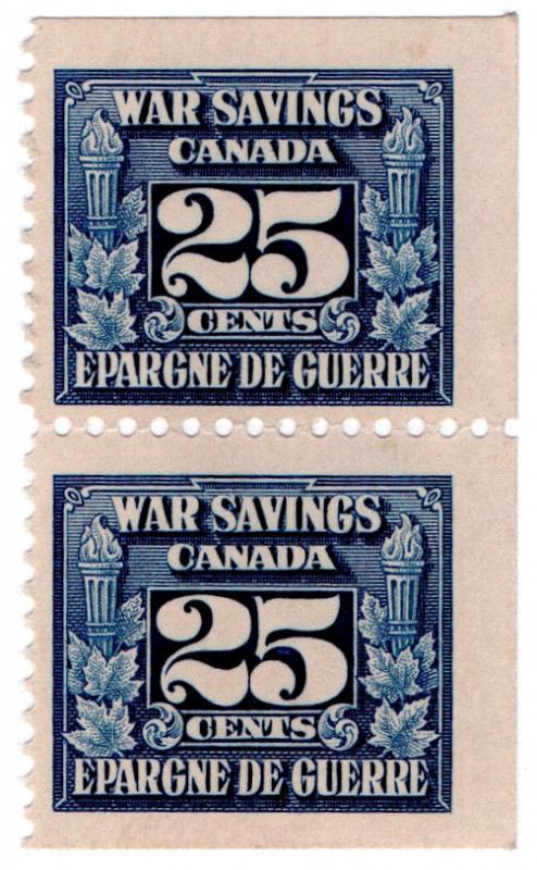 (I.B) Canada Revenue : War Savings Stamp 25c