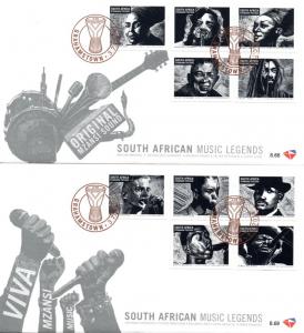 South Africa - 2014 Popular Musicians FDC Set