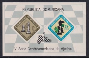 Dominican Republic C152a Chess Souvenir Sheet MNH VF