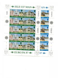 Isle of Man 1987 Europa sheet VF NH  - Lakeshore Philatelics