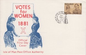 Isle of Man 1981 FDC Sc 197 Centenary of women's suffrage