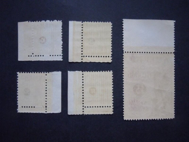 1941 #PS11-PS 15 Postal Savings Stamp Plate # Singles  MNH OG VF CV $185 #2