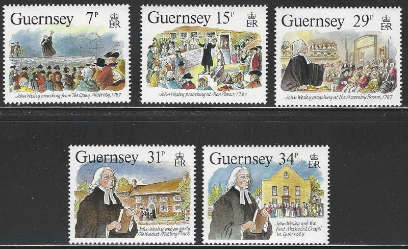 Guernsey #362-366 MNH Full Set of 5