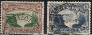 Southern Rhodesia Scott 37-37A Victoria Falls stamp set