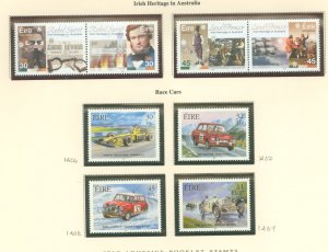 Ireland #1296-1300a/1305-9 Mint (NH) Single (Complete Set) (Cars)