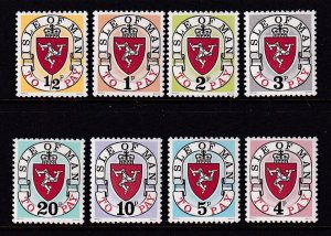 Isle of Man J1a-J8a MNH VF