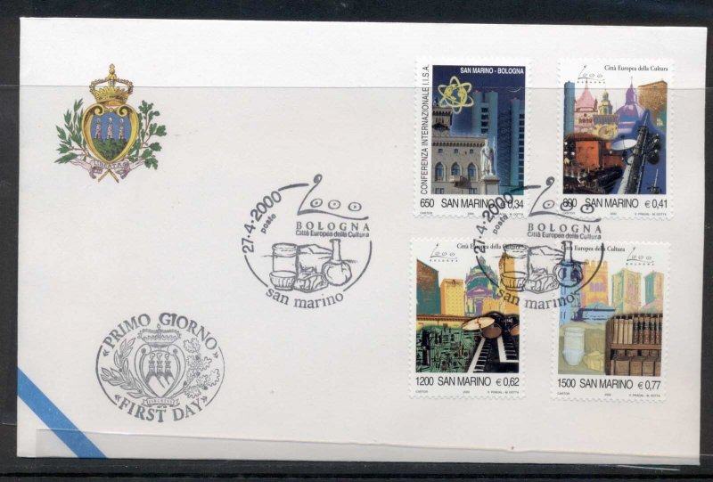 San Marino 2000 Bologna, European City of Culture FDC