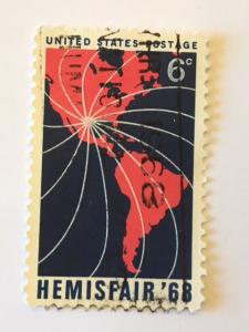 US – 1968 – Single Stamp – SC# 1340 – Used