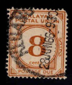 Federation of Malaya Scott J25 Used Postage Due stamp, 1953, p14