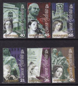 Guernsey 726-731 Queen Victoria MNH VF