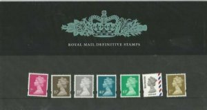 2004 De la Rue & Walsall Machins 7p to 43p 1st & P Card Presentation Pack no 67