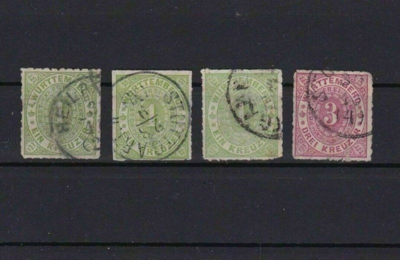 GERMANY WURTTEMBERG 1869 USED  STAMPS CAT £150+ REF R 2080