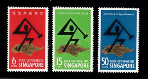 Singapore Scott #83-85 MNH