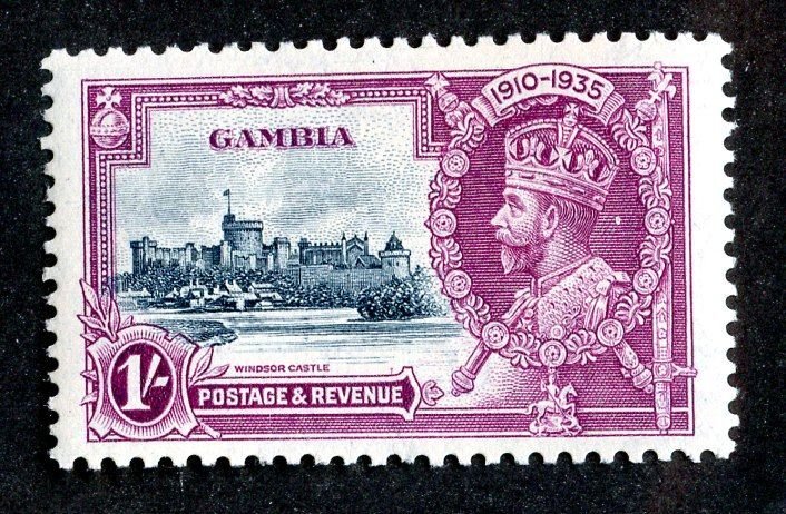 1935 Gambia Sc.# 128 m* cv $9 ( JUB 197 )
