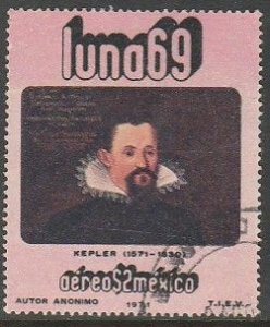 MEXICO C379, Physists and Astronomers - JOHANNES KEPLER. Used. VF. (1277)