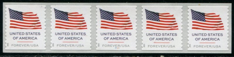 6018 US (73c) United States Flag SA spaced coil, MNH PNC/5 #P1111 w/back # 03340