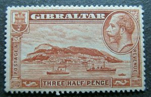 1931 GIBRALTAR THE ROCK PERF. 13 1/2X14 SG 111a MH* A4P39F53-