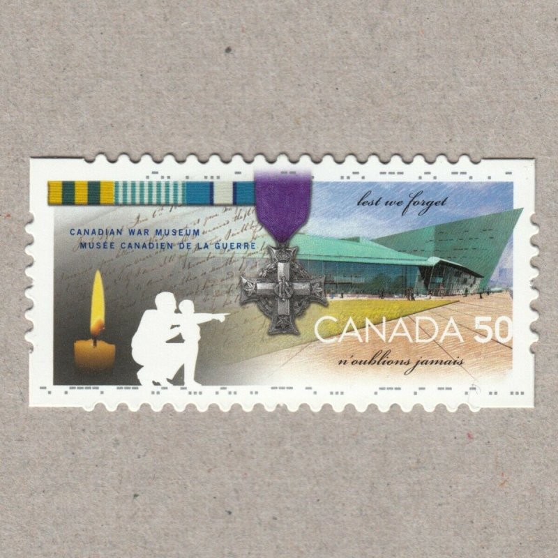 DIE CUT = CANADIAN WAR MUSEUM = MEDAL = Military MNH  Canada 2005 #2108i