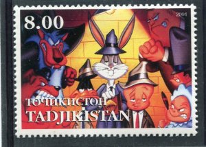 Tajikistan 2001 DISNEY BUGS BUNNY Characters 1 value Perforated Mint (NH)