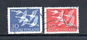 Finland 343-344 Used CV $4.50 Birds