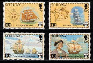 ST HELENA 1992 Columbus/ Stamp Expositions; Scott 566=69. SG 603-06; MNH