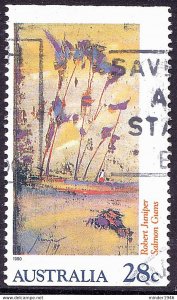 AUSTRALIA 1990 28c Multicoloured, Salmon Gums Painting from Vending Machine B...