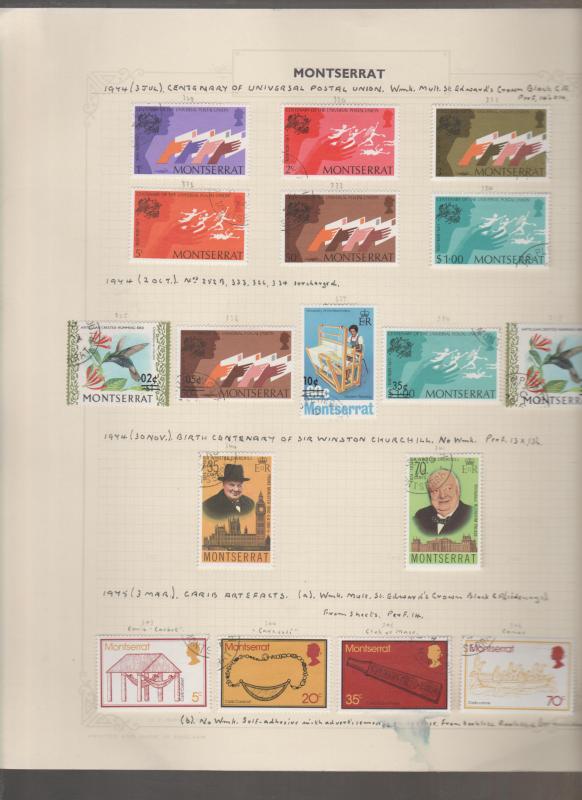 Montserrat Used Stamp Collection