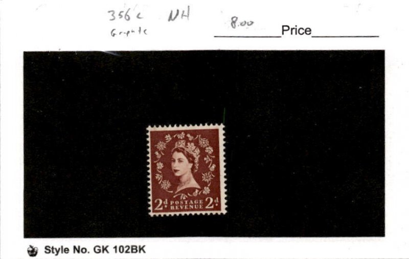 Great Britain, Postage Stamp, #356c Graphite Mint NH, 1959 (AC)