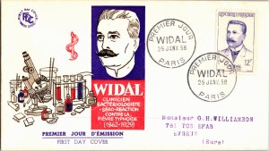 France, Worldwide First Day Cover, Medical