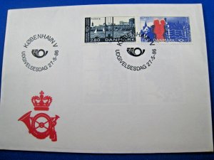 DENMARK  -  1984 to 1990  -  LOT OF 3 FDCs      (ggc57)