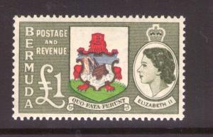 BERMUDA QE II SG150 £1 superb MNH condition.