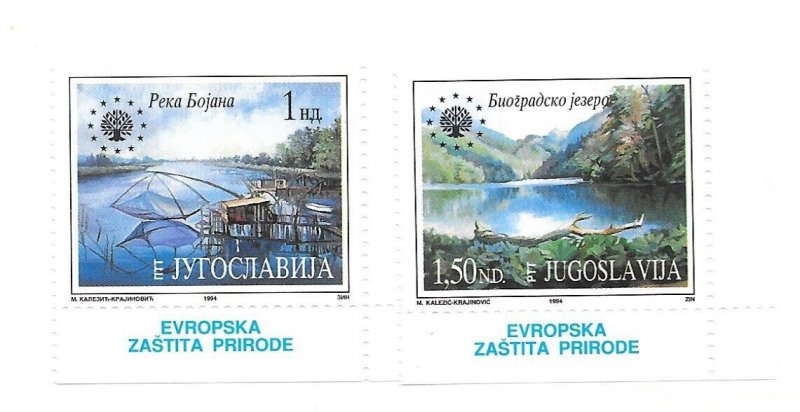 YUGOSLAVIA Sc 2273-74 NH issue of 1994 - ART