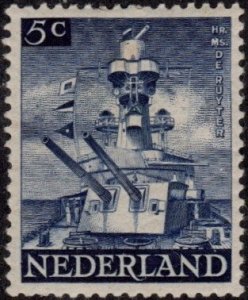 Netherlands 265 - Mint-H - 5c Cruiser De Ruyter (1944)