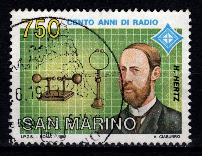 San Marino 1992 100 Years of Radio [Used]