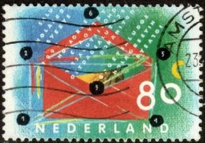 Netherlands 845 - Used - 80c Envelope (1993)