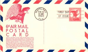 #UXC4 American Eagle Air Mail Postcard – Anderson Cachet SCand
