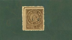 TRAVANCORE -INDIAN STATE 29 MH BIN $1.00