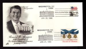U S Second Inauguration Cover Ronald Reagan!