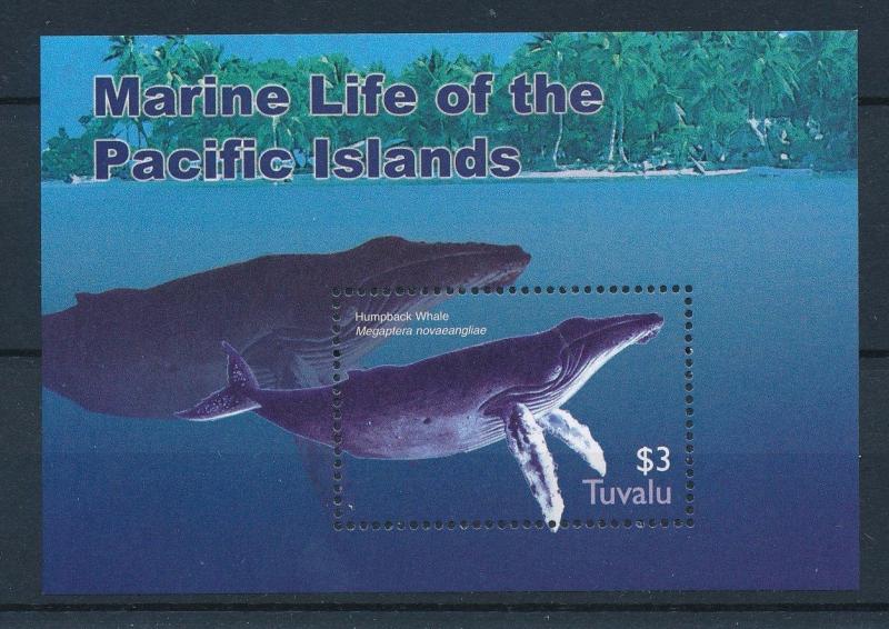 [27670] Tuvalu 2005 Marine Life Humpback Whale MNH Sheet