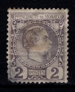 Monaco 1885 Prince Charles III Def., 2c [Used]