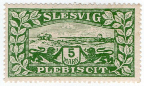 (I.B) Germany Postal : Slesvig 5M (1920) 