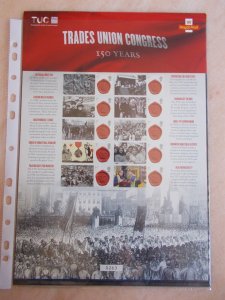 2018 Trade Union Congress 150 Years Limited Edition Smiler Sheet LS305 U/M