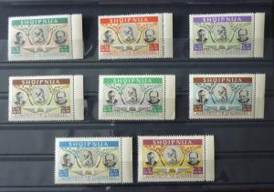 ALBANIA-UNISSUED PROPAGANDA STAMPS (MNH)-FULL SET R! albanien usa gb uk M12