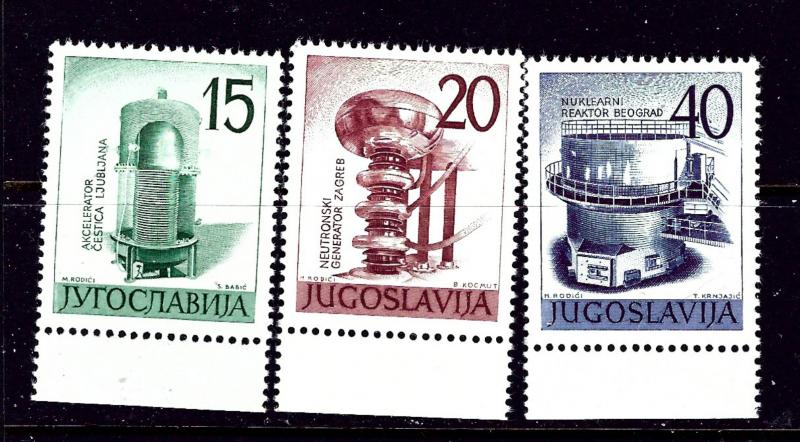 Yugoslavia 582-84 MNH 1960 Atomic Accelerator