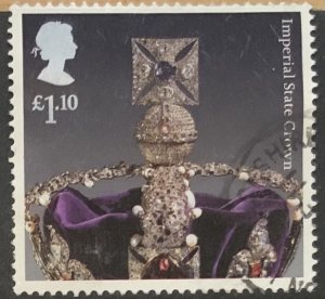 GREAT BRITAIN 2011 CROWN JEWELS IMPERIAL STATE CROWN  SG3213 USED